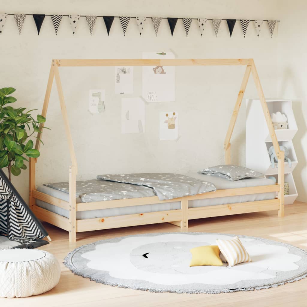 vidaXL Kids Bed Frame Solid Wood Pine