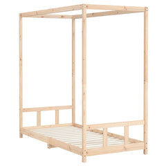 vidaXL Kids Bed Frame 90x190 cm Solid Wood Pine 6