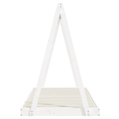 vidaXL Kids Bed Frame White 90x200 cm Solid Wood Pine 5