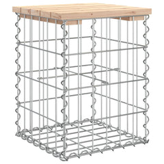 vidaXL Garden Bench Gabion Design 33x31x42 cm Solid Wood Pine 5