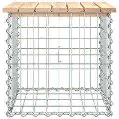 vidaXL Garden Bench Gabion Design 43x44x42 cm Solid Wood Pine 4