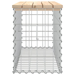 vidaXL Garden Bench Gabion Design 83x31.5x42 cm Solid Wood Pine 4