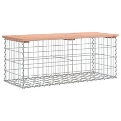 vidaXL Garden Bench Gabion Design 103x44x42 cm Solid Wood Douglas 2