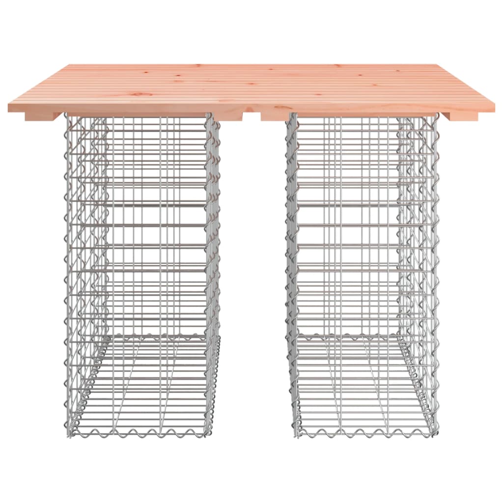 vidaXL Garden Table Gabion Design 100x102x72 cm Solid Wood Douglas 3