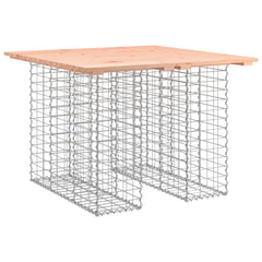 vidaXL Garden Table Gabion Design 100x102x72 cm Solid Wood Douglas 2