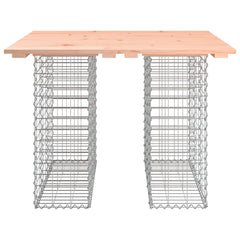 vidaXL Garden Table Gabion Design 100x102x72 cm Solid Wood Douglas 3