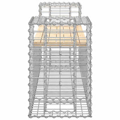 vidaXL Garden Bench Gabion Design 183x41x60.5 cm Solid Wood Pine 4