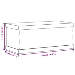 vidaXL Display Box Transparent 34x16x14 cm Acrylic 6