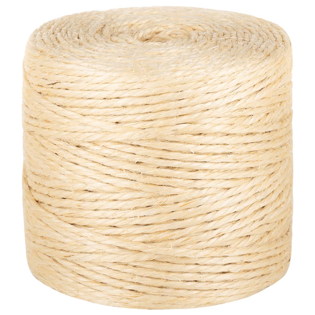 vidaXL Rope 100% Sisal 4 mm 500 m 2