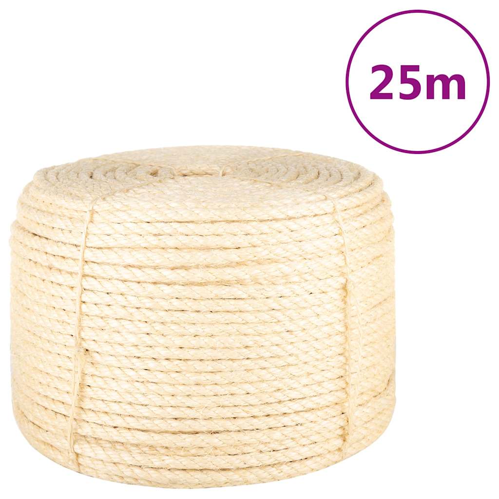 vidaXL Rope 100% Sisal 12 mm 25 m 1