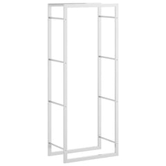 Firewood Rack Matt Steel Silver 50 cm 132 cm