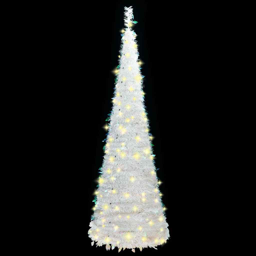 Artificial Christmas Tree Pop-up 50 LEDs White 120 cm, image 6