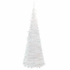 vidaXL Artificial Christmas Tree Pop-up 200 LEDs White 210 cm 6
