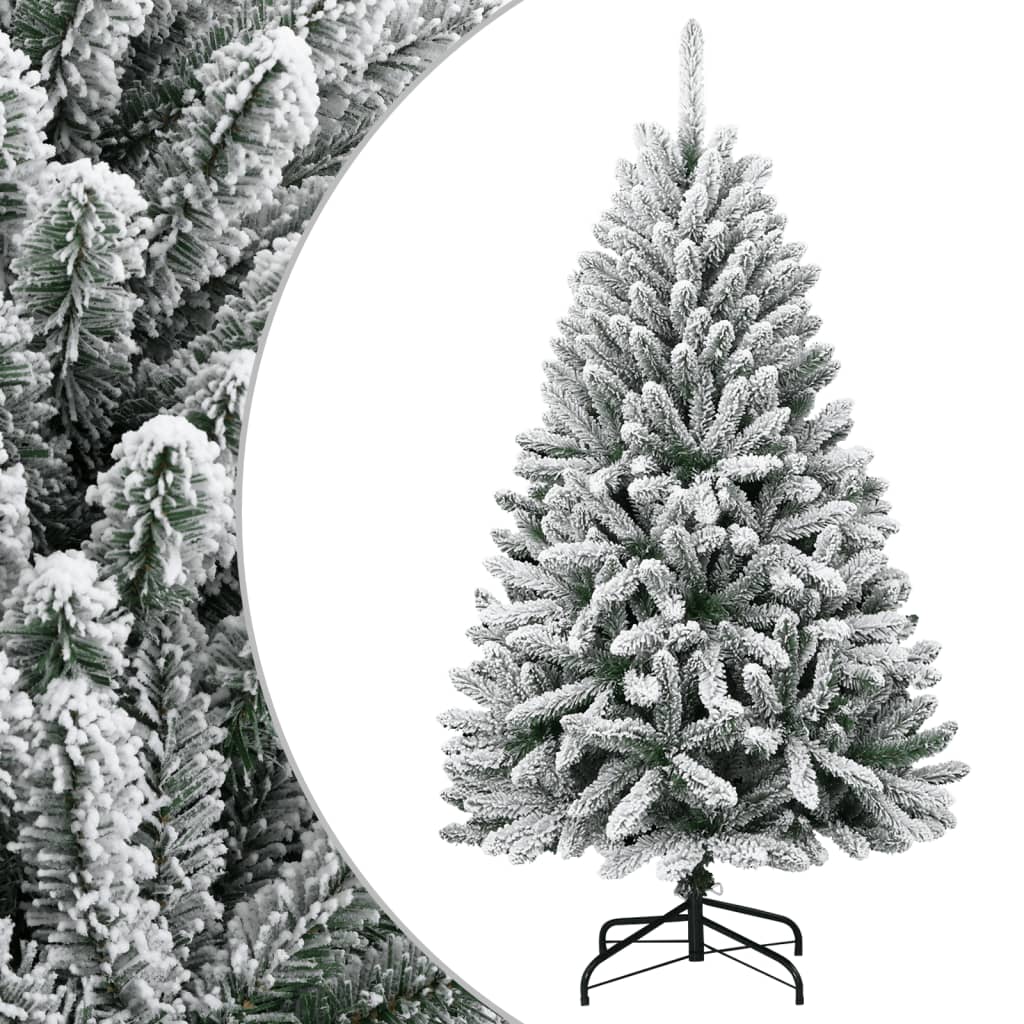 Artificial Christmas Tree 150 cm 150 LEDs Warm White Green and White Ø 80 x 150 cm without LED