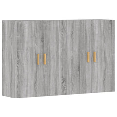 vidaXL Wall Mounted Cabinets 2 pcs Grey Sonoma Engineered Wood 2