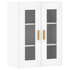 Wall Mounted Cabinets 2 pcs Engineered Wood White