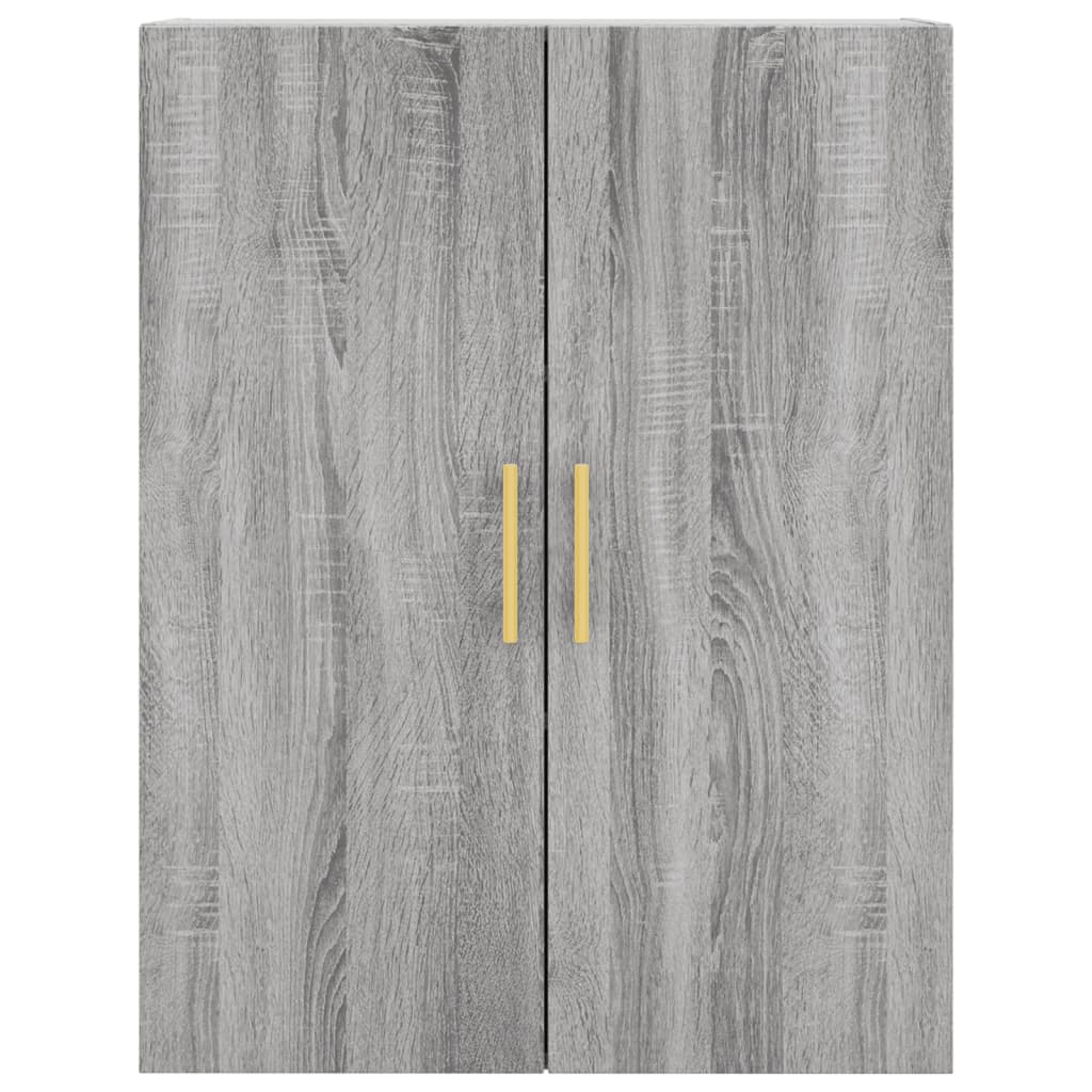 Highboard 69.5x34x180 cm Engineered Wood 2 Doors 2 Drawers Grey sonoma