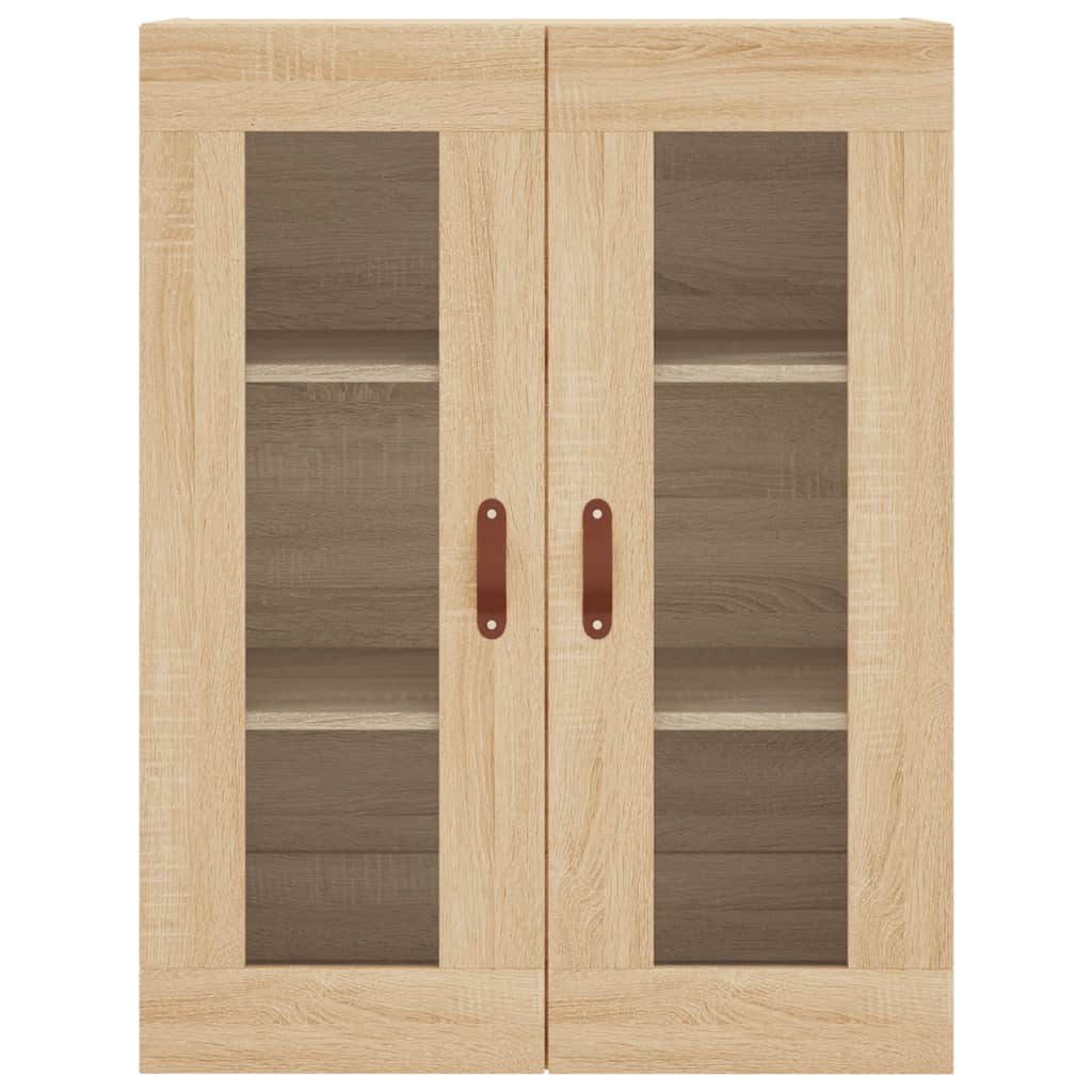 Highboard 69.5x34x180 cm Engineered Wood 3 Drawers Sonoma oak