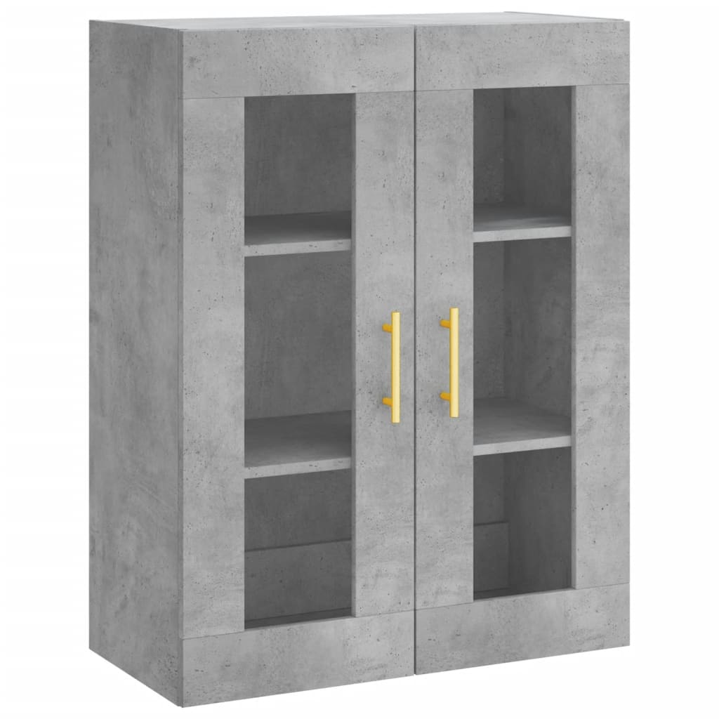 vidaXL Highboard Concrete Grey 69,5x34x180 cm Engineered Wood 4