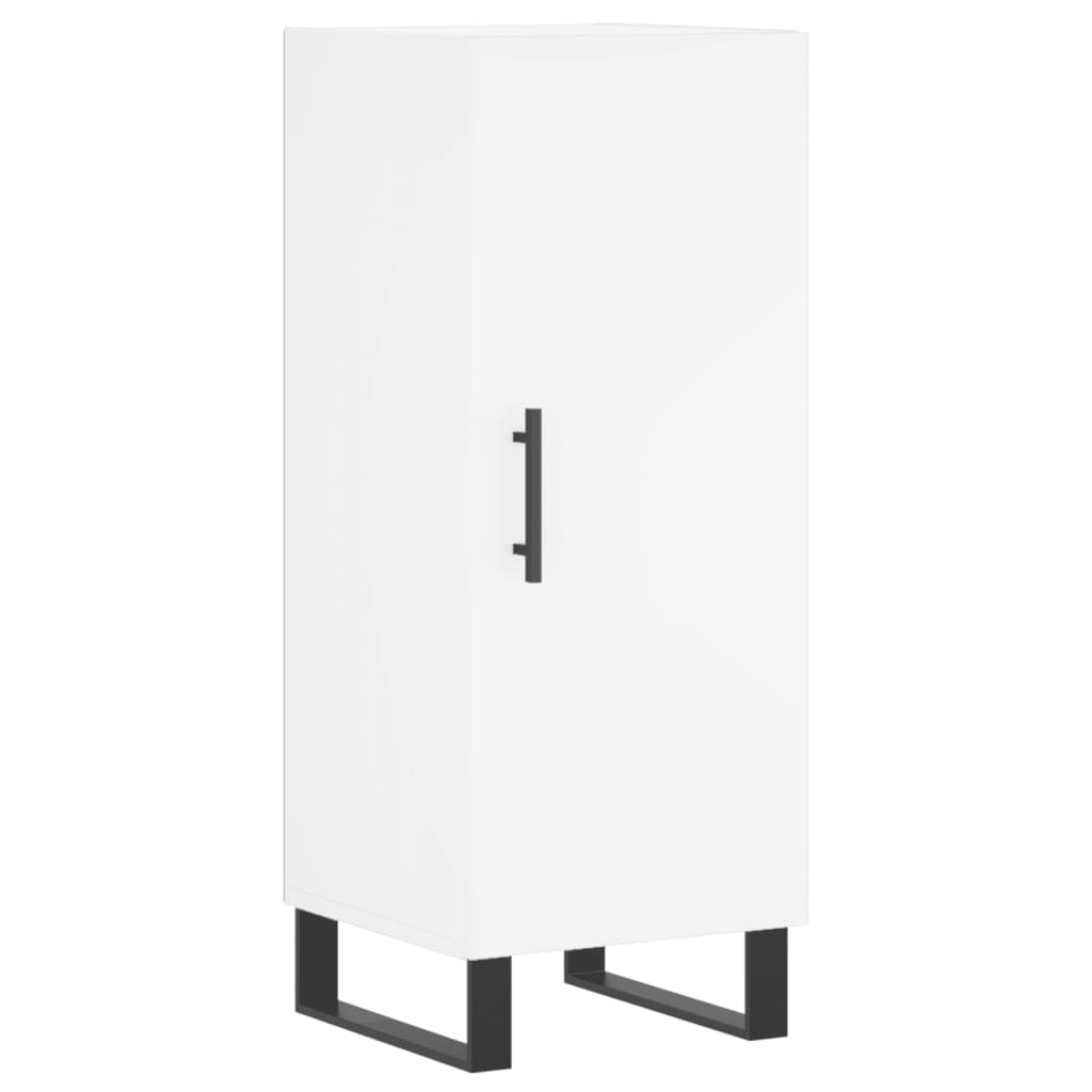 Highboard 34.5x34x180 cm Engineered Wood 1 Door White