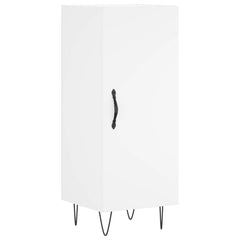 Highboard 34.5x34x180 cm Engineered Wood 1 Door White