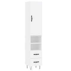 vidaXL Highboard White 34,5x34x180 cm Engineered Wood 2