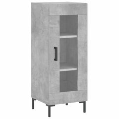 vidaXL Highboard Concrete Grey 34,5x34x180 cm Engineered Wood 4