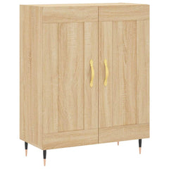 Highboard 69.5x34x180 cm Engineered Wood 2 Wood Doors Sonoma oak
