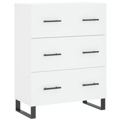Highboard 69.5x34x180 cm Engineered Wood 3 Drawers White