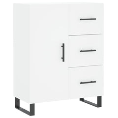 Highboard 69.5x34x180 cm Engineered Wood 1 Door 3 Drawers White