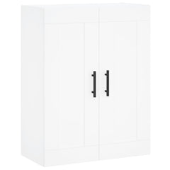 Highboard 69.5x34x180 cm Engineered Wood 1 Wood Door 3 Drawers White