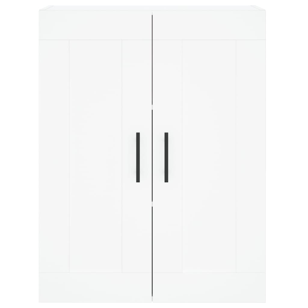 Highboard 69.5x34x180 cm Engineered Wood 1 Wood Door 3 Drawers White