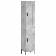 vidaXL Highboard Concrete Grey 34,5x34x180 cm Engineered Wood 2