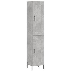 vidaXL Highboard Concrete Grey 34,5x34x180 cm Engineered Wood 2