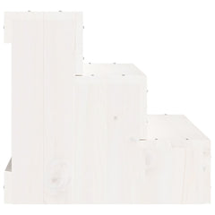 vidaXL Pet Stair White 40x37.5x35 cm Solid Wood Pine 5