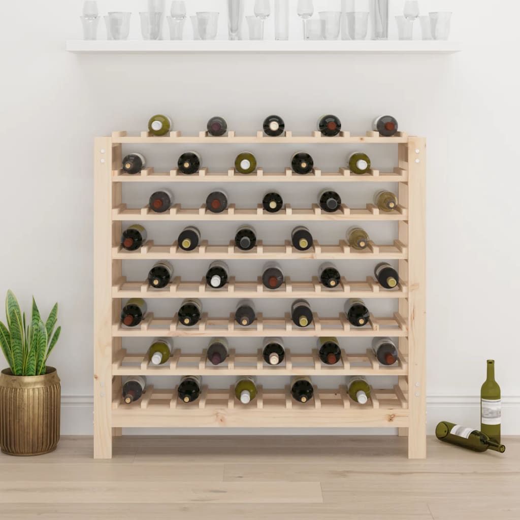vidaXL Wine Rack 109.5x30x107.5 cm Solid Wood Pine 3