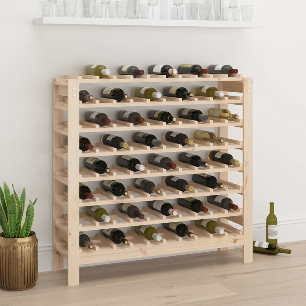 vidaXL Wine Rack 109.5x30x107.5 cm Solid Wood Pine 1
