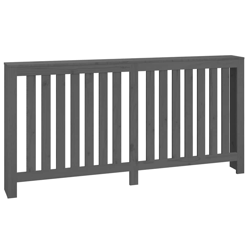 vidaXL Radiator Cover Grey 169x19x84 cm Solid Wood Pine 2