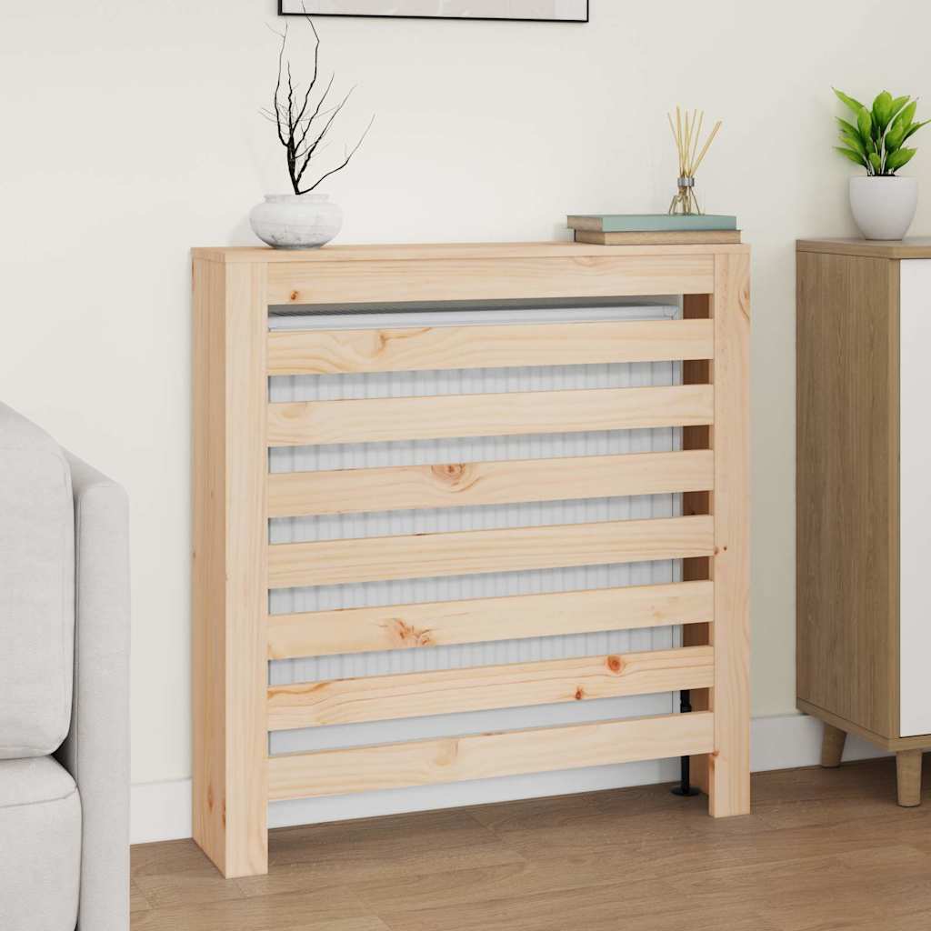 vidaXL Radiator Cover 79.5x19x84 cm Solid Wood Pine 1