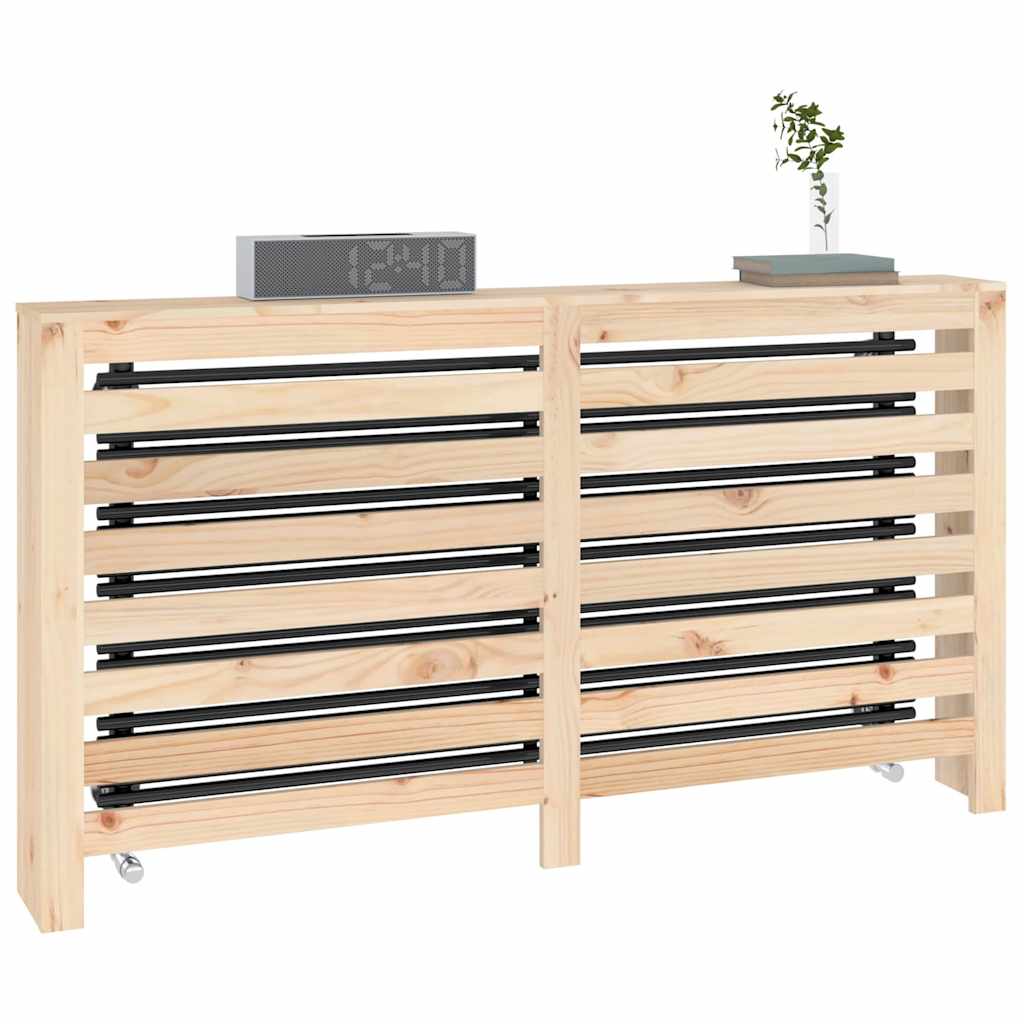vidaXL Radiator Cover 153x19x84 cm Solid Wood Pine 4