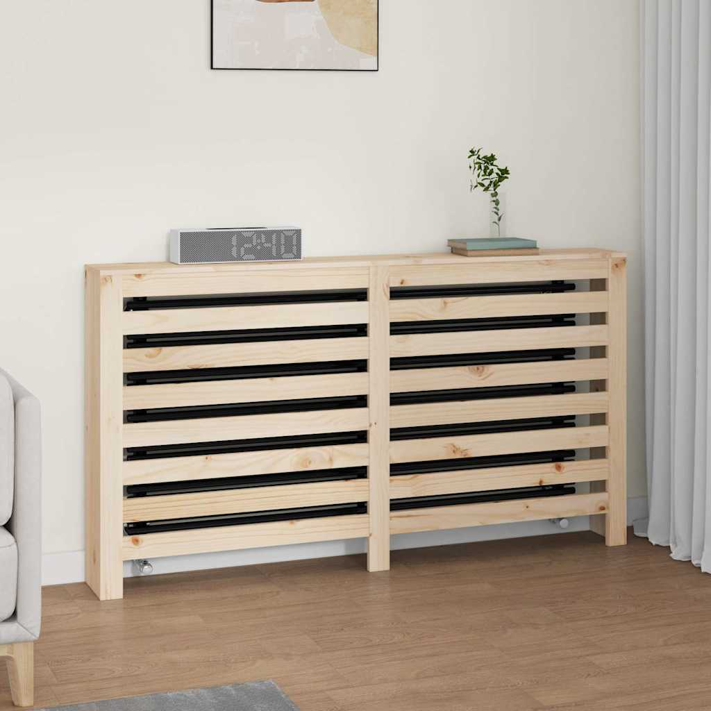 Radiator Cover Solid Wood Pine Natural 153 cm