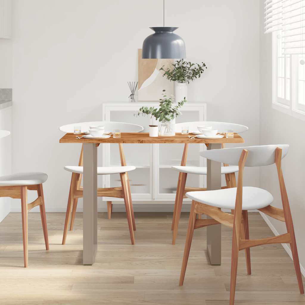 vidaXL Dining Table 110x50x76 cm Solid Wood Acacia 3