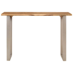 vidaXL Dining Table 110x50x76 cm Solid Wood Acacia 4