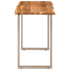 vidaXL Dining Table 110x50x76 cm Solid Wood Acacia 5