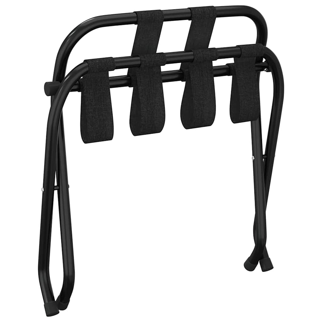 vidaXL Luggage Rack with Backrest Black 56x39x52 cm 6