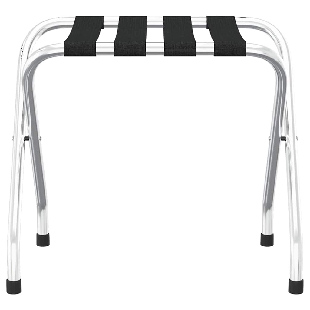 vidaXL Luggage Rack Black and Silver 56x40x49 cm 3