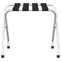 vidaXL Luggage Rack Black and Silver 56x40x49 cm 3