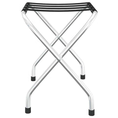 vidaXL Luggage Rack Black and Silver 56x40x49 cm 4