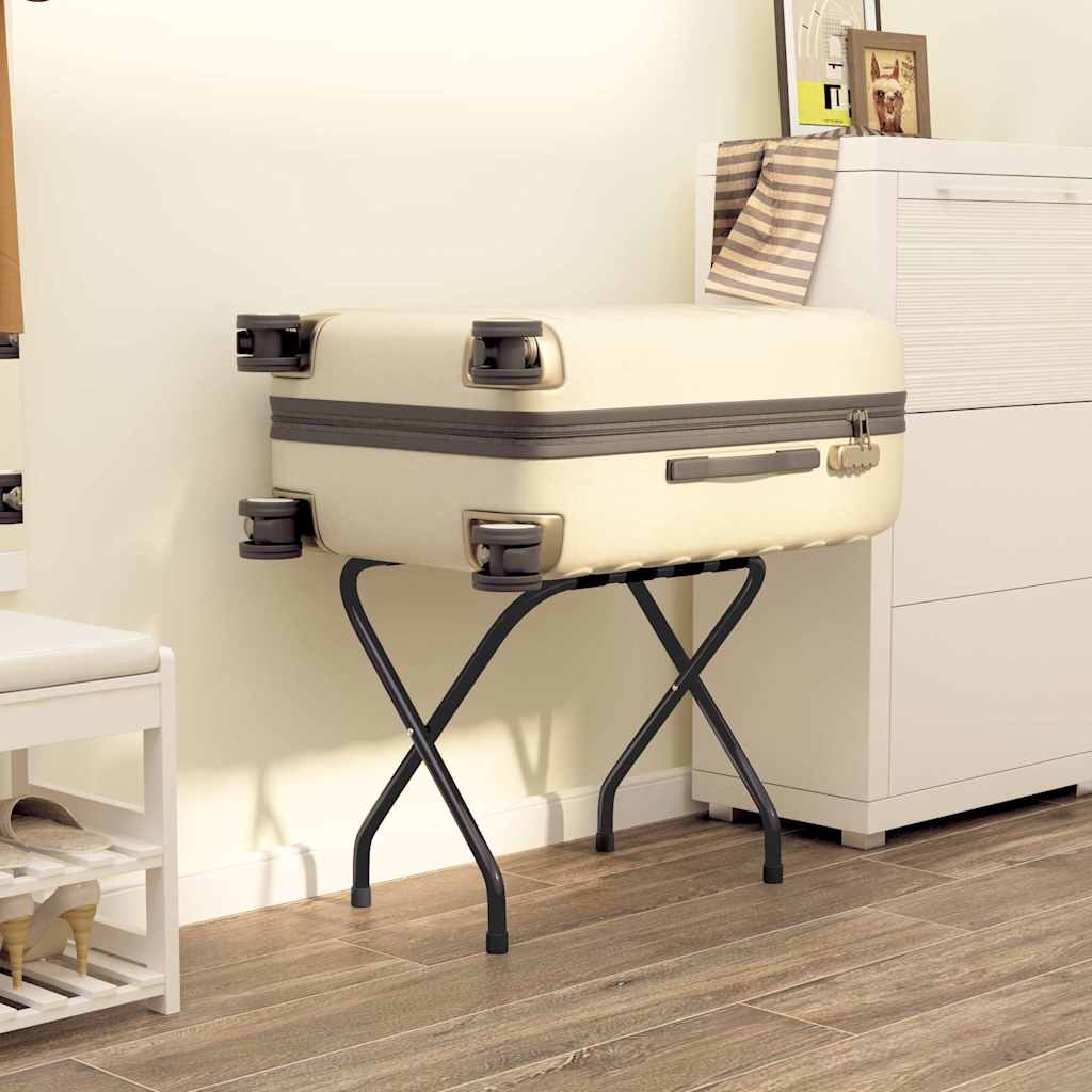 vidaXL Luggage Rack Black 56x40x49 cm 1