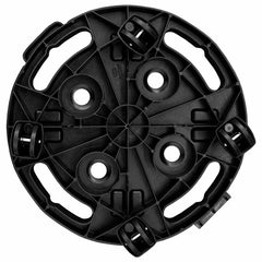 vidaXL Plant Trolleys with Wheels 2 pcs Diameter 30 cm Black 170 kg 4